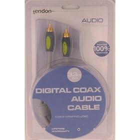 Digital Coax Cable (3.3ft, 2m) (Highest Quality-Inventory Reduction) 100% Gurantee by TendonUSA