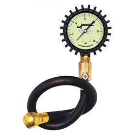 Longacre Racing Standard Tire Air Pressure Gauge2" Glow in the Dark Face