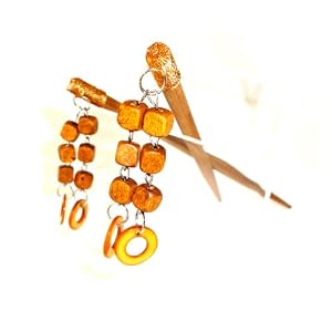 Designer Hair Chopsticks One Pair with Fancy Tassles