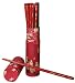 Asian Japanese Chinese Holiday Festive Tableware - 10 Pair Wood Chopsticks Set - Red