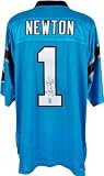 Cam Newton Autographed Jersey | Details: Carolina Panthers, EQT Light Blue, Reebok