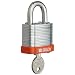 Brady Steel Lockout/Tagout Padlock, Keyed Different, 1-1/3" Body Length, 3/4" Shackle Clearance