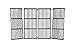 Music City Metals 62674 Matte Cast Iron Cooking Grid Replacement for Gas Grill Model Uniflame GBC1076WE-C, Set of 4