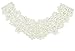 Flower Neckline Lace Collar Charming Sewing Applique Style Beige