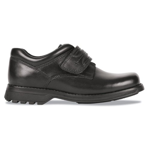 Hush Puppies Attack Junior Boys Black School Shoes 33657
