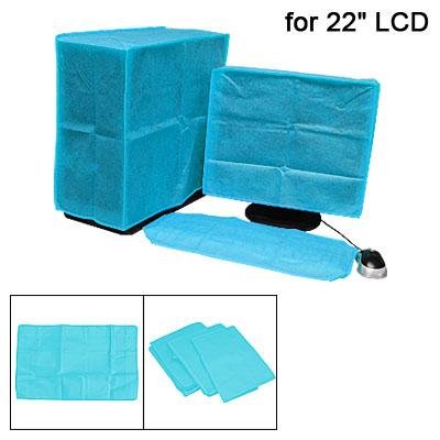 Blue LCD Computer Nonwoven Fabric Dust Cover 