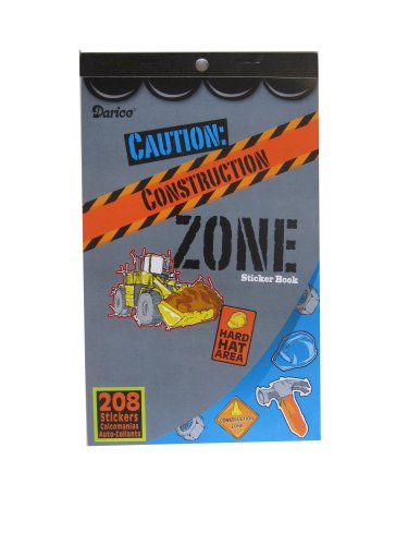 More image WeGlow International Sticker Book - Construction Zone - 208 pieces (4 packs)