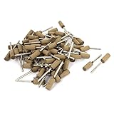 uxcell　研磨ビット　ロール　砲弾型　弾丸形　研磨工具　電動度リール用　牛革　100個入り