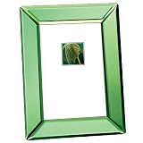 5X7 GREEN PICTURE FRAME 5X7 EMERALD GREEN MIRROR GLASS PICTURE FRAME
