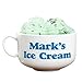 GiftsForYouNow Ice Cream Bowl with Personalized Message and Convenient Handle Design, Holds 32 Oz of Ice Cream