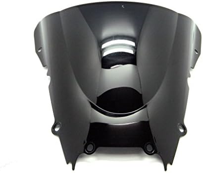1998 1999 2000 2001 2002 YAMAHA YZF R6 SMOKE BLACK TRANSPARENT DOUBLE BUBBLE WINDSCREEN WINDSHIELD ABS PLASTIC INJECTION FRONT VISOR