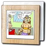 Londons Times Religion Heaven Hell Cartoons - Your Last Wish - Tile Napkin Holders