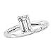 1.16 ct. E - VVS1 GIA Certified Emerald Cut Diamond Solitaire Ring (White or Yellow Gold)