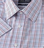 Cotton Rich Easy to Iron Short Sleeve Checked Shirt