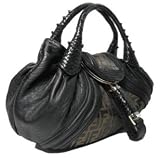Fendi Braided Spy Bag in Zucca Black 8BR511