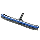 Poolmaster 20183 18" Aluminum-Back Algae Brush w/ Stainless Steel Bristles - Premier Collection