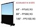 Duronic FPS60/43 - Floor Projector Screen - 60" Portable Freestanding 4:3 Widescreen - Retracts into a portable carry case.