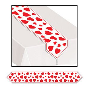 Printed Heart Table Runner