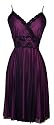Beaded Mesh Pleated Slip Dress Junior Plus Size Holiday Gown