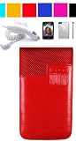 3rd generation ipod touch car charger + ipod touch 3g 16GB 32GB carry case + screen protector kit + cloth (Ipod touch 3G, Switch Red)
