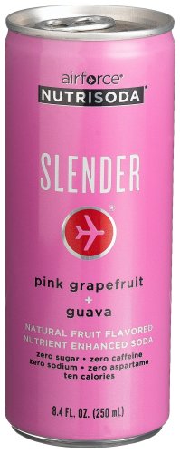 airforce Nutrisoda Slender, Grapefruit and Guava, 8.4-Ounce Cans (Pack of 12)