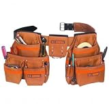 Buy 21 Pocket Heavy Duty Tool Belt Durable two-layer cowhide