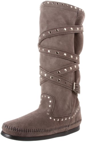 Minnetonka Womens Tall Studded Knee-High Boot