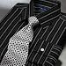 Trim Fit Fine Line Stripe Dress Shirt