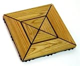 Review Safield  / 30Cm Sq Hard Wood Decking Tiles/Slabs X 1 - Box Of 20