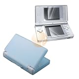Blue Silicone Protective Skin Case + 2-LCD Kit Reusable Screen Protector for Nintendo DS Lite NDSL