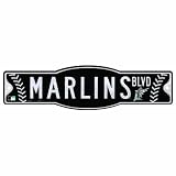 MLB Florida Marlins 4.5-by-17 Sign
