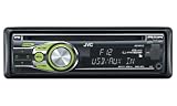 JVC KD-R 412 MP3-CD-Tuner (USB-, Front-Aux Eingang) schwarz-grün