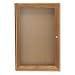 Quartet Enclosed Cork Indoor Bulletin Boards, 2 x 3 Feet, 1 Door, Oak Finish (363)