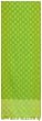 Hand Woven Elegant Jacquard 100% Cotton Dots Lime Green Table Runners 12x72 Inches Set of Two