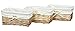 Vintiquewise Willow Shelf Basket Lined with White Lining (Set of 3 Small Baskets)