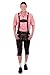 Bavarian Traditional Leather Trousers Lederhosen with Suspenders Darkbrown