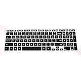 BingoBuy&reg; Semi-Black Backlit Ultra thin High Quality Silicone Keyboard Protector Skin Cover for 15.6'' New Dell Inspiron 15 7000 Series 15-7537, i7537T, i7537T-3342sLV, i7537T-1121sLV, i7537T-4340sLV (if your "enter" key looks like "7", our skin can't fit) with BingoBuy Card Case for Credit, Bank, ID Card