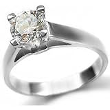 Sterling Silver Ring with Diamond Cut Cubic Zirconia
