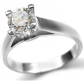 Sterling Silver Ring with Diamond Cut Cubic Zirconia
