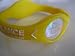 Power Balance Silicone Wristband Bracelet Medium Yellow W/ White Letters