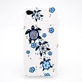 Gekiten Softbank iPhone 4 Turtle Hawaii White 【アイフォン 4 亀 ハワイ ケース】 ホワイト 白 CPCIH4-TurtleHawaii-WH