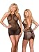 Sexy Plus Size Sheer Babydoll Lingerie Set - Baby Doll and Thong - Queen Size