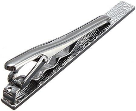 US Ship Men Necktie Tie Loaded End Clip Clasp Bar Metal Tone