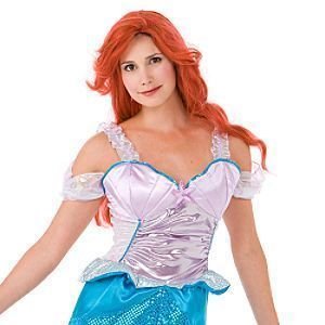 Disney Store Adult Ladies Little Mermaid Ariel Costume Wig