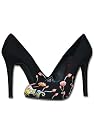 ED HARDY Damen Designer High Heels Schuhe - FLOWERS -