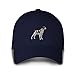 Brittany Spaniel Dogs Pets Embroidery Adjustable Structured Baseball Hat Navy