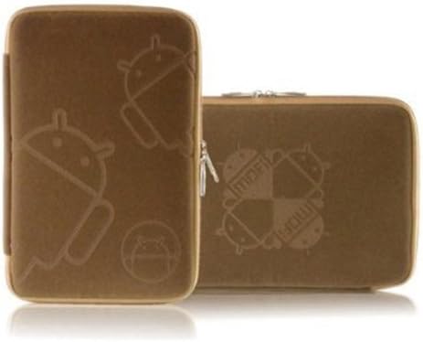 iKKEGOL 7" Inch Android Sleeve Protective Pouch Zip Cover Case Bag for Google Nexus 7" Amazon Kindle Fire Samsung Galaxy Note 8.0/ Galaxy Tab 2 3 PC Tablet (Brown)