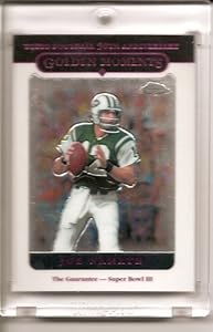 2005 Topps Chrome Joe Namath New York Jets Football Card #160 - Mint Condition - Shipped in Protective Acrylic Display Case