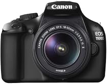 Canon EOS 1100D SLR-Digitalkamera (12 Megapixel, 6,9 cm (2,7 Zoll) Display, HD-Ready, Live-View) Kit inkl. EF-S 18-55mm 1:3,5-5,6 IS II