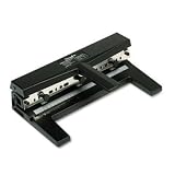 Swingline A7074440 Heavy-duty 3-Hole Paper Punch, T-Handle, 40 sheet Capacity, 9/32 Inch Diameter Holes, Black